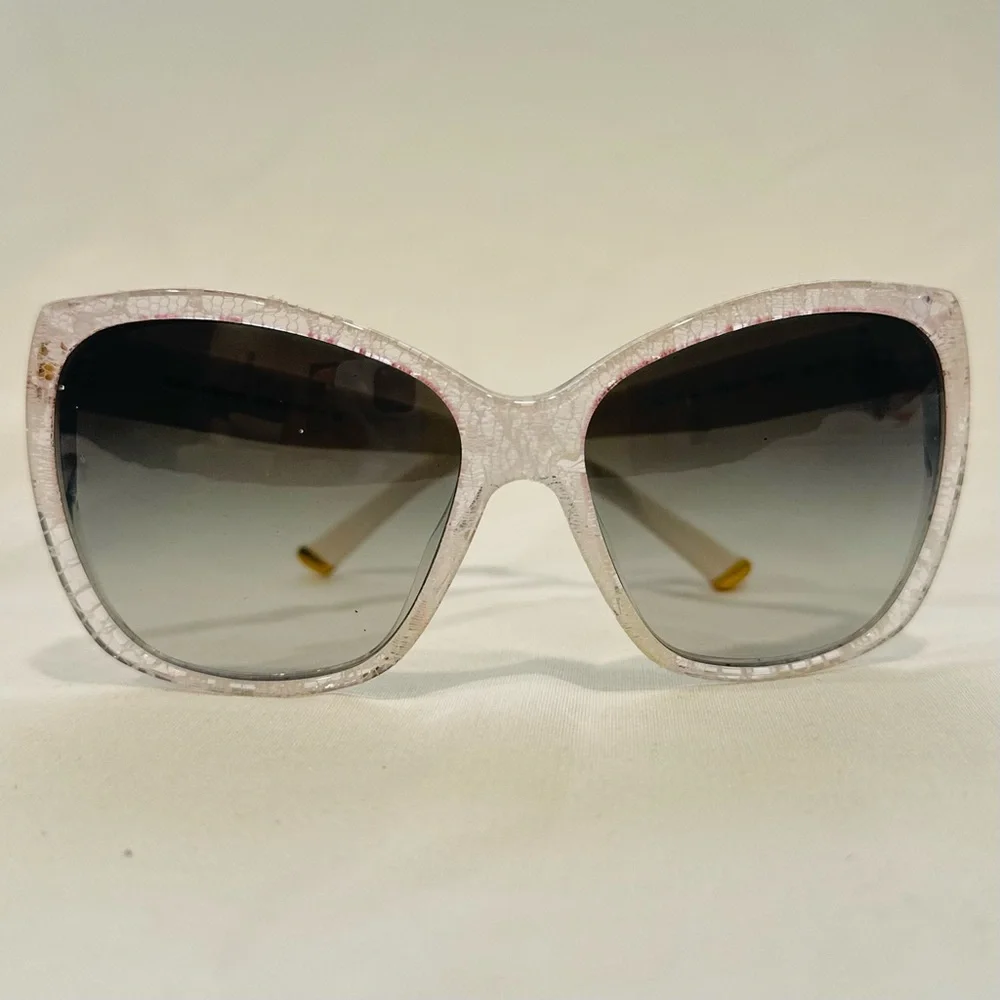Dolce & Gabbana DG4111M 1896/8G White Snake Luxury Sunglasses
